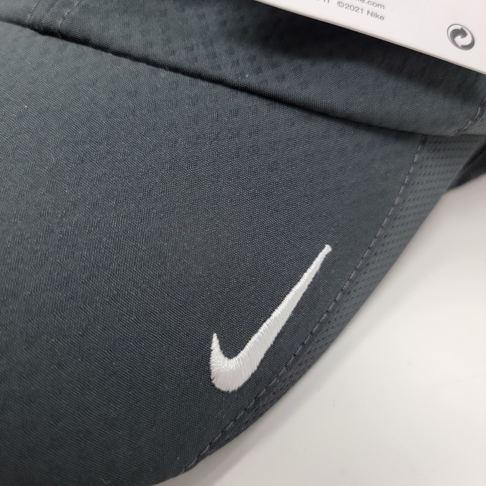 NWT Nike Heritage86 Golf Hat Cap Gray Mesh Dri-Fit Swoosh Embroidered Sola Media - Picture 12 of 14